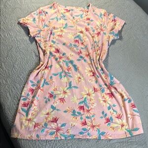 Croft & Barrow Pink Floral Nightgown